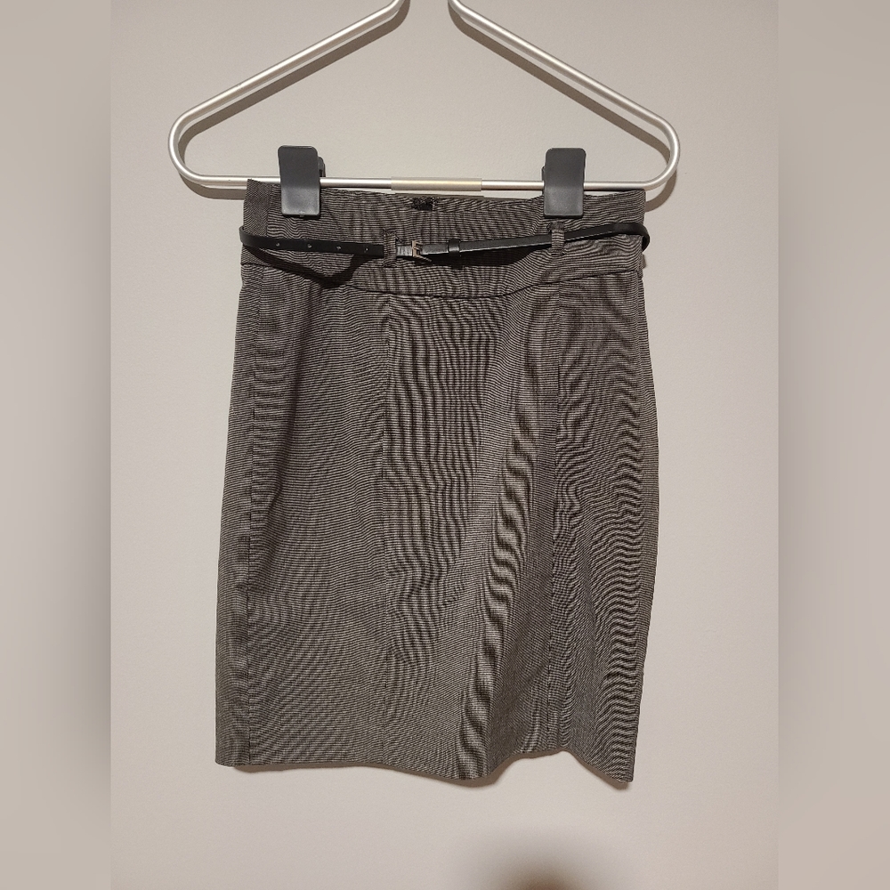 RW & Co Grey Pencil Skirt w/ belt